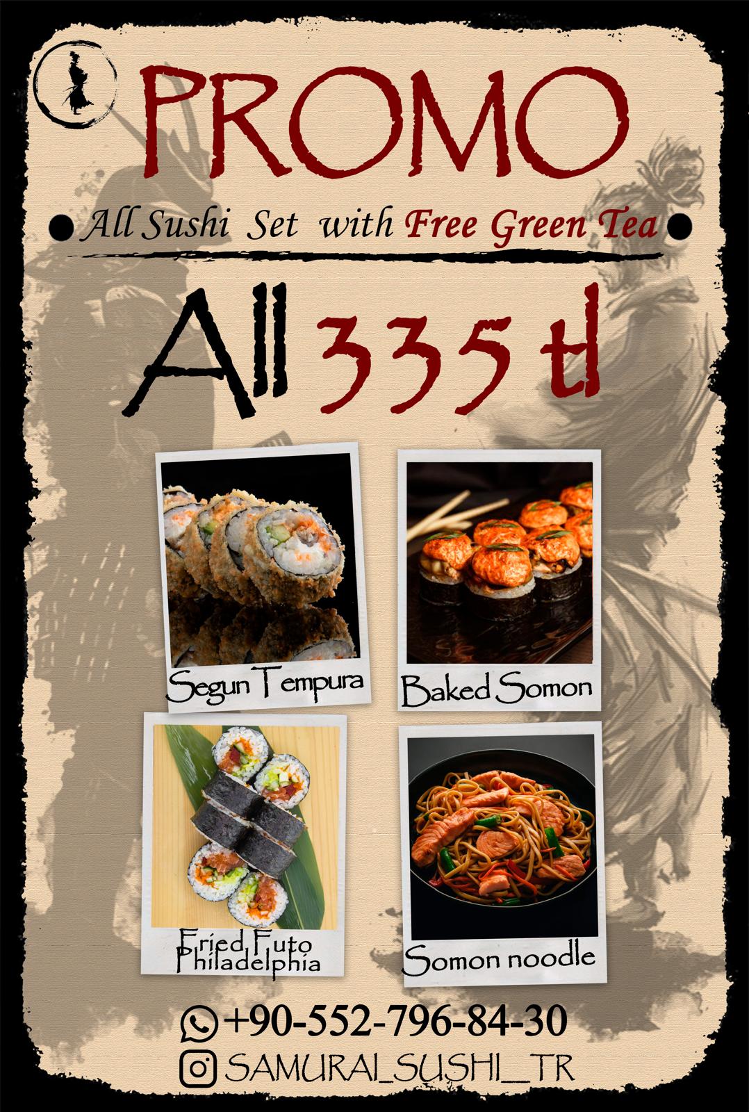 Samurai Sushi background